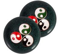 PLAFOPE Lot De 2 Balles De Massage Manuelles Fitness 47mm En Métal Émaillé Multicolore Boules De Massage Chinoises Pour Relaxation Et Exercice Des Mains Bien-être Adulte