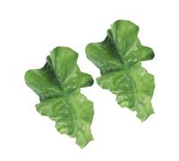 PLAFOPE Lot de 2 Barrettes à Cheveux Décoratives Vertes de Feuille de Laitue Accessoires Légers et Délicats pour Femmes Pinces Kawaii pour Coiffures Fantaisie et Fêtes