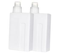 PLAFOPE Lot de 2 Bouteilles Vides pour Lessive Liquide Rechargeables en Pe de 1000ml, Polyvalentes et Pratiques pour Usage Domestique
