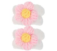 PLAFOPE Lot de 2 Bracelets de Poignet en Flanelle Douce et Microfibre, Absorbants et Élastiques, Couleur Rose Motif Fleur, Anti-transpiration pour Soin et Lavage du Visage, Accessoires