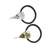 PLAFOPE Lot de 2 élastiques à cheveux en forme de tête de mort pour photomatons élastiques et pour femmes et filles