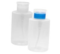 PLAFOPE Lot De 2 Flacons De Dissolvant Pour Vernis À Anti-fuite Format Voyage Pompe Vide Rechargeable Pour Shampoing Nail Art