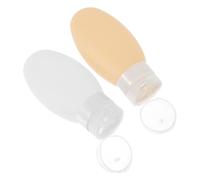 PLAFOPE Lot De 2 Flacons Distributeurs De Mousse À Pression De 100 Ml Flacons De Voyage En Silicone Pour Shampoing Produits De Toilette Contenants Anti-fuites