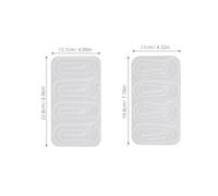 PLAFOPE Lot de 2 Moules en Silicone Forme Patte de Chat pour Marque-Pages DIY Moules Résine Époxy et UV Kit Création Papeterie Kawaii Loisirs Créatifs et Présents Scolaires