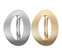 PLAFOPE Lot de 2 Pinces à Queue de Cheval en Alliage, Clips Demi-cercle Ressort, Accessoires Cheveux pour Toutes Occasions, Style Simple et Élégant