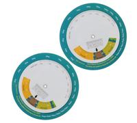 PLAFOPE Lot de 2 Roues Murales de Calcul Précis de L'imc, Outil Multifonction pour Mesurer Taille et Poids Corporel, pour Suivi Santé à Domicile, Salle de Sport et Fitness, Tableau