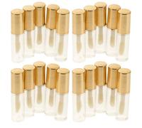 PLAFOPE Lot de 20 Petits Tubes de Gloss à Lèvres Vides 12 Ml en Plastique Transparent Rechargeables et Étanches Mini Flacons Cosmétiques pour Maquillage et Voyage
