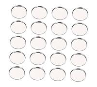 PLAFOPE Lot De 20 Plateaux De Fards à Paupières Diy En Métal Rond 36x3 Mm Pour Maquillage Rechargeable, Palette Vide Magnétique Portable Pour Usage Voyage Et Mixte