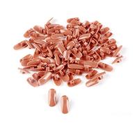 PLAFOPE Lot De 200 Faux Ongles Artificiels Pour Exercice, 100 Pièces Par Sachet, Taille Moyenne, Autocollants D'entraînement Nail Art, Débutants Et Professionnels, Pratique Manucure à Domicile,