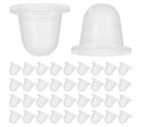 PLAFOPE Lot de 200 Godets d'Encre en Silicone de U, Coupelles à Pigments Solide, Faciles à Nettoyer, Adaptées aux Artistes Tatoueurs Professionnels et Amateurs, pour Maquillage Permanent