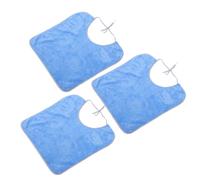 PLAFOPE Lot de 3 Bavoirs pour Adultes Seniors, Petit Format, en Polyester Imperméable Lavable, Protection Anti-fuite pour Repas, Bavoirs Pratiques et Réutilisables Adaptés à L’aide