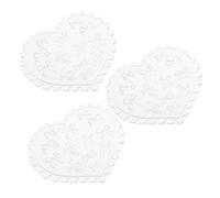 PLAFOPE Lot de 3 Moules à Nœuds en Silicone Réutilisables pour Nail Art Moules à Breloques 3D Transparents pour Décoration Ongles Accessoires Nail Art pour Créations en Résine