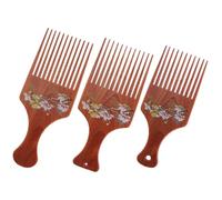 PLAFOPE Lot de 3 Peignes à Dents Antistatiques Vintage pour Coiffage Grosse Moyenne et Petite Taille Peigne de Modelage Portable en Plastique Noir Salon de Coiffure et Soins