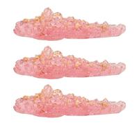 PLAFOPE Lot de 3 Supports Transparents pour Pinceaux de Nail Art en Cristal Porte-Stylos Multifonction Rose Organisateur de Maquillage et Présentoir Pratique pour Pinceaux Aquarelle