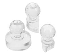 PLAFOPE Lot De 3 Tampons De Maquillage Pour Fard À Paupières Outil Délicat Pour Sceller La Poudre Du Visage Réparer Le Mélange Moule Pour Joues Surligneur Blush Cosmétiques Tampon