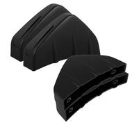PLAFOPE Lot de 4 Ailerons Arrière Universels en PP Noir Diffuseur de Pare-Chocs Arrière pour Voiture Accessoires Extérieurs Auto Modification Sportive Compatible Installation Facile