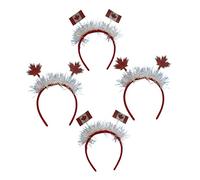 PLAFOPE Lot De 4 Bandeaux Avec Drapeau National Du Canada Pour Femme Accessoire De Coiffure Pour Le Carnaval