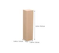 PLAFOPE Lot de 4 blocs de sculpture en tilleul : 15 x 3,8 x 3,8 cm, blocs de bois de tilleul bruts pour la sculpture sur bois, le découpage, le bricolage, les débutants et les experts, kaki