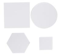 PLAFOPE Lot de 4 Cubes Mousse Blancs Accessoires de Photographie Géométriques Portables et Faciles à Nettoyer pour Photos de Fleurs et Cosmétiques en Intérieur ou Extérieur