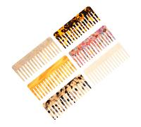 PLAFOPE Lot de 4 Peignes Démêlants Rectangulaires en Acétate Anti- Hommes et Garçon et Filles Peigne Large pour Cheveux Bouclés et Lisses