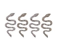 PLAFOPE Lot De 4 Petits Décors Pour Breloques De Manucure Serpent Fournitures Pour Nail Art Décorations Pour Manucure