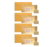 PLAFOPE Lot De 4 Tickets À Gratter Dorés Pour La De Petites Entreprises Et Les Vendeurs Etsy Kit De Tickets De Loterie À Faire Soi-Même Pour Les Fêtes Créez Vos Propres