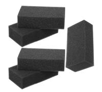 PLAFOPE Lot de 5 Éponges à Cheveux Noires Multifonctions Petites Brosses à Cheveux Portables en Mousse Souple pour Salons de Coiffure Coupe et Nettoyage et Barbe