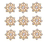 PLAFOPE Lot De 50 Décorations En Cristal En Forme De Flocon De Neige Pour Bijoux Sûres Et Pratiques