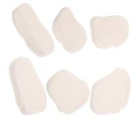 PLAFOPE Lot de 6 Galets Plats et Lisses à Peindre, Pierres à Peindre Blanches 3-8 Cm, Pierres pour Loisirs Créatifs et Peinture Diy, Galets pour Décoration et Bricolage Artisanal