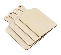 PLAFOPE Lot de 6 Mini Planches à Découper en Bois Vierge 12 X 6 CM Poignée pour DIY Peinture et Décoration Planches Bois Naturelles pour Artisanat et Présentation