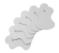 PLAFOPE Lot de 6 Patchs Électrodes Auto-adhésifs 6x9 Cm en Tissu Non Tissé Souple, Accessoire de Massage Professionnel pour Stimulation Musculaire, Compatible Électrostimulateurs, Usage