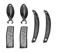 PLAFOPE Lot De 6 Peignes À Cheveux En Métal Pinces Bananes En Forme De Poisson Épingles À Cheveux Élégantes Pour Queue De Cheval