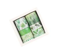 PLAFOPE Lot de 6 Rubans Adhésifs en Papier, Étanches Résidu Collant, pour Scrapbooking et Décoration de Livres, en Boîte Pratique