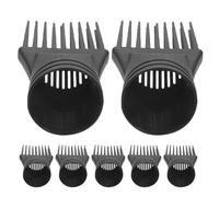 PLAFOPE Lot de 7 Embouts Peigne Universels pour Sèche-Cheveux Accessoires Coiffure en Plastique Brosse Embout pour Coiffage Précis Séchage Rapide et Doux Outil de Voyage Adapté