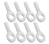 PLAFOPE Lot de 8 Connecteurs pour Câble de Gym Œillet 6mm, Cosses Métalliques Solide, Embouts de Câble pour Appareils de Musculation à Domicile et Salle de Sport, Accessoires Fitness