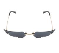 PLAFOPE Lunettes de Soleil et Accessoires de Fête Noires Légères Ailes D'ange en Métal et PC, Design Stylé et Indéformable, pour Fête Estivale