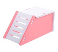 PLAFOPE Maison de Cachette Chinchillas pour Petits Animaux en PVC Rose, Niche Confortable pour Hamsters pour Cage à Hamster Nain