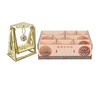 PLAFOPE Maison Labyrinthe pour Hamster en Bois 2pcs, pour Petits Animaux Facile à Nettoyer, pour Décoration Maison et Activité Quotidienne