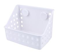 PLAFOPE Mangeoire à Chichilla de Guinée en PP Blanc Support Herbe Pratique et Système Ventouse pour Alimentation Petits Animaux en Cage