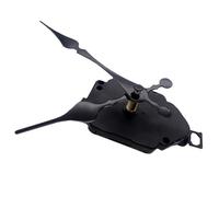 PLAFOPE Mécanisme Horloge Murale Silencieux en Plastique Noir Tige de 12mm, Mouvement Précis et Solide pour Cadre D'horloge, Kit Complet pour Apprentissage de L'heure