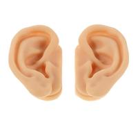 PLAFOPE Modèle d'Oreille en Silicone Souple 1 Paire Oreille Artificielle Réaliste pour Formation Piercing et Acupuncture Modèle Pédagogique Anatomique pour Salle de t