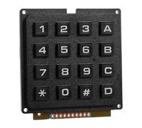 PLAFOPE Module Clavier à Microcontrôleur 16 Touches 4x4 Clavier Matriciel Industriel Compact Usage Polyvalent en Automatisation Robuste pour Environnement Industriel Couleur Standard Noire