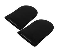 PLAFOPE Moufles D’application Peluche pour Autobronzant Mains et Corps, Noir, 1 Paire - Applicateur Uniforme Lotion Bronzante sans Soleil, Outil Doux pour Bronzage Sécurisé