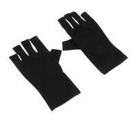 PLAFOPE Moufles de UV Risque de Déchirure pour en Polyester Respirant Couleur Noire pour Manucure Gel en Salon ou Usage