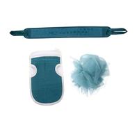 PLAFOPE Moufles Exfoliants Portables en Fibre Végétale pour Éliminer les Peaux Mortes, Lot de 3 Set de Set de Pièces, Accessoires Amis et Garçon et Filles