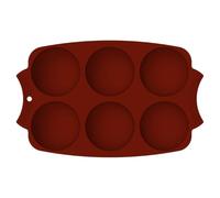 PLAFOPE Moule à Gâteau Facile et Antiadhésif en Silicone 6 Cavités Demi-sphères pour Pâtisserie Cuisine Décoration