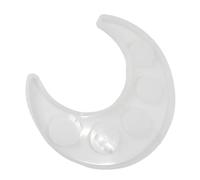 PLAFOPE Moule Silicone DIY Plateau Lune Flexible Transparent pour Sous Verres Créatifs et Porte Verres