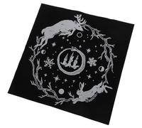 PLAFOPE Nappe de Tarot en Flanelle Noire Douce et Confortable pour Jeu de Cartes Divinatoires et Soirées Entre Passionnés de Tarot