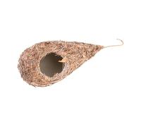 PLAFOPE Nid D’Oiseau Suspendu en Paille Tressée, Nid Artificiel pour Reproduction D’Oiseaux, Nichoir Naturel Respirant et Solide, Refuge Extérieur pour Oiseaux, Accessoires pour Cages