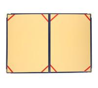 PLAFOPE Organisateur Bureau Bleu Grand Format Coins Métalliques, Porte Documents pour Script de Discours et Récitation de Poésie Lors d'Événements